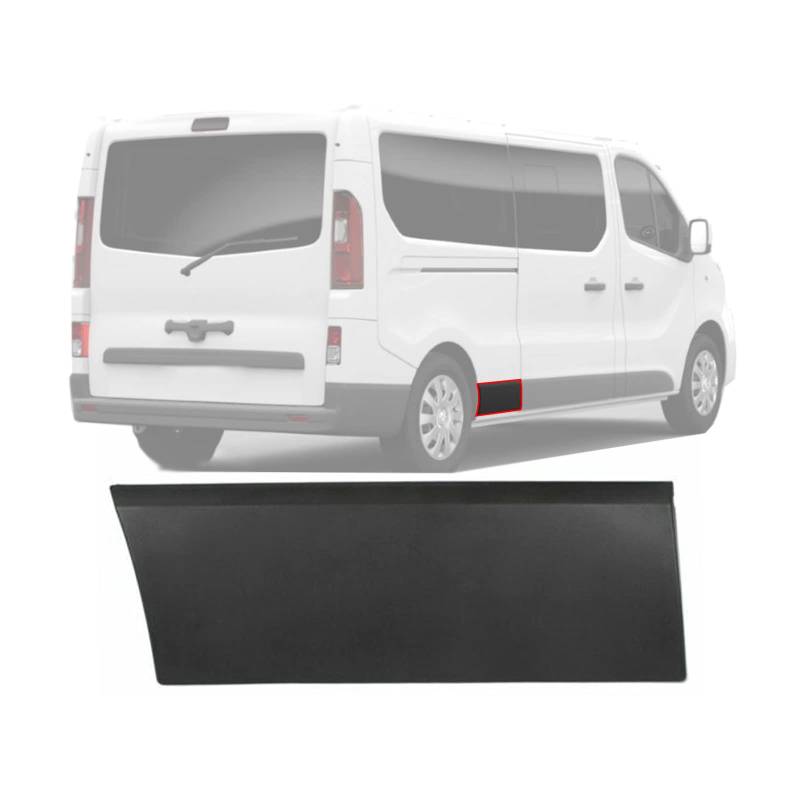 Zierleiste, rechte Rückseite, LWB für Vivaro B Mk2 Trafic Mk3 Primastar NV300 Talento 2014-On 788129036 788129036R 93868748 4407252 von ENVA