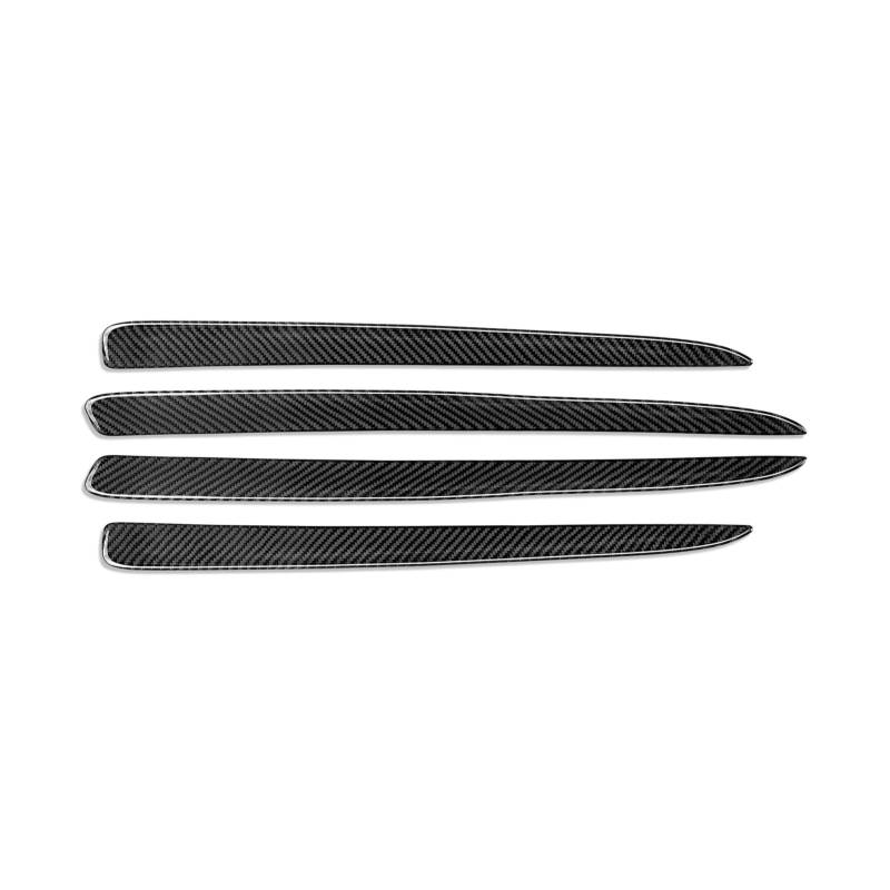 EOTCXJBX 4 Türen Vorder-/Hintertürstreifen Zierleisten Aufkleber Kompatibel for Dodge Durango 2011-2024 Carbonfaser-Innenaufkleber Zubehör von EOTCXJBX