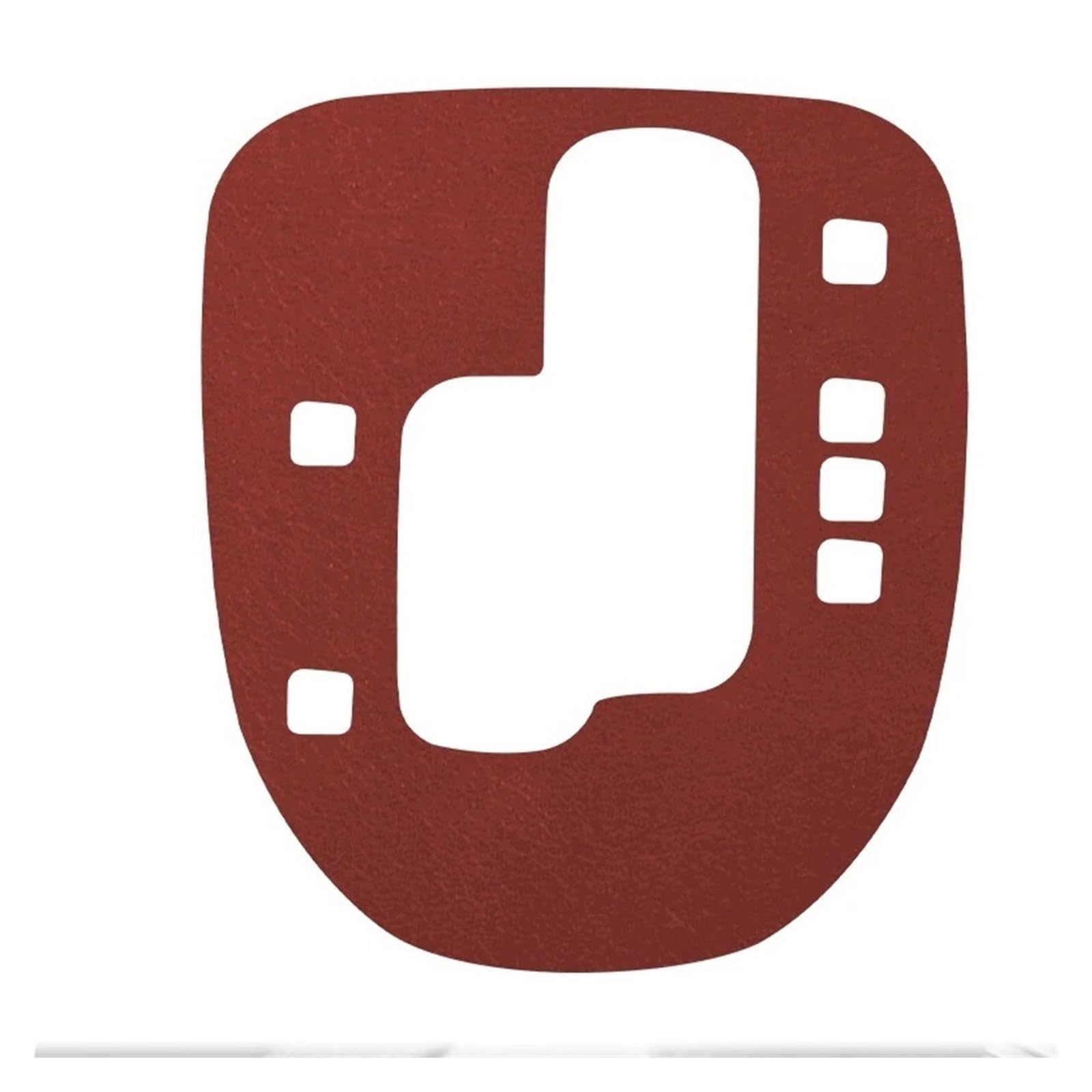 EOTCXJBX Abdeckung der Wasserschale des Schalthebelgetriebes, kompatibel mit Pontiac G8 2008–2009, dekorative Aufkleber for den Innenraum des Autos aus Kohlefaser, Zubehör(2 Leather Red RHD) von EOTCXJBX