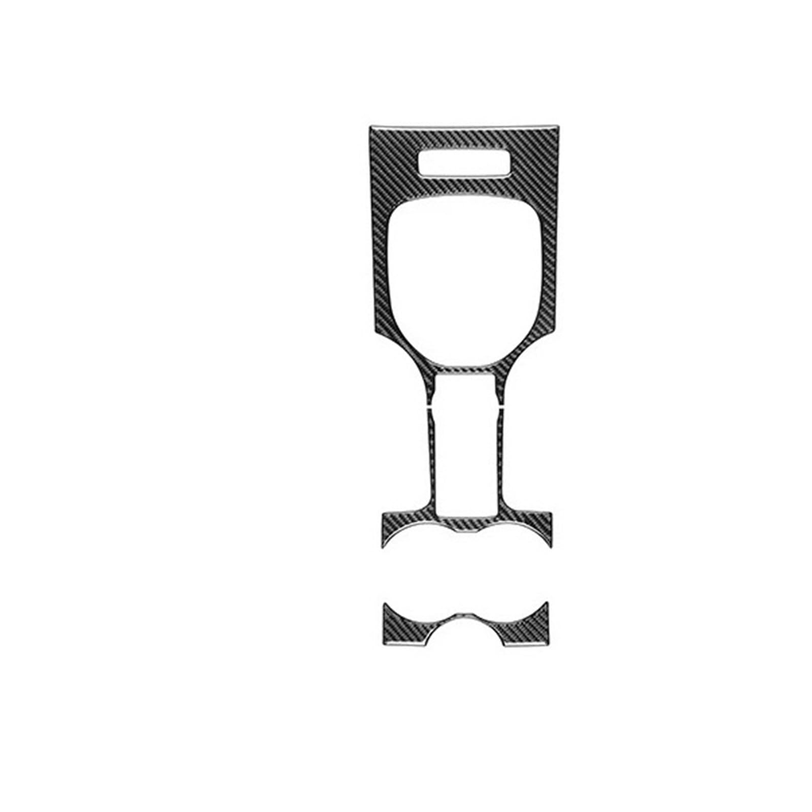 EOTCXJBX Abdeckung der Wasserschale des Schalthebelgetriebes, kompatibel mit Pontiac G8 2008–2009, dekorative Aufkleber for den Innenraum des Autos aus Kohlefaser, Zubehör(4 Black) von EOTCXJBX