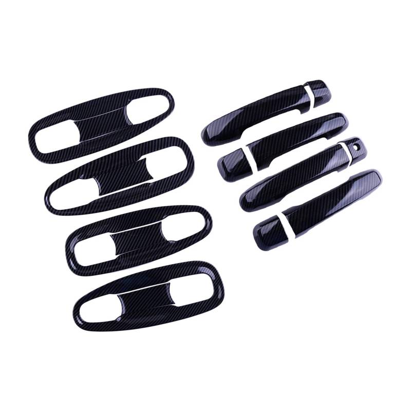 EOTCXJBX Aufkleber for Außentürgriff und Griffschalenabdeckung, kompatibel mit Toyota Land Cruiser Prado FJ150 2010–2019, 1 Satz Auto-Styling-Innenzubehör im Carbonfaser-Stil von EOTCXJBX