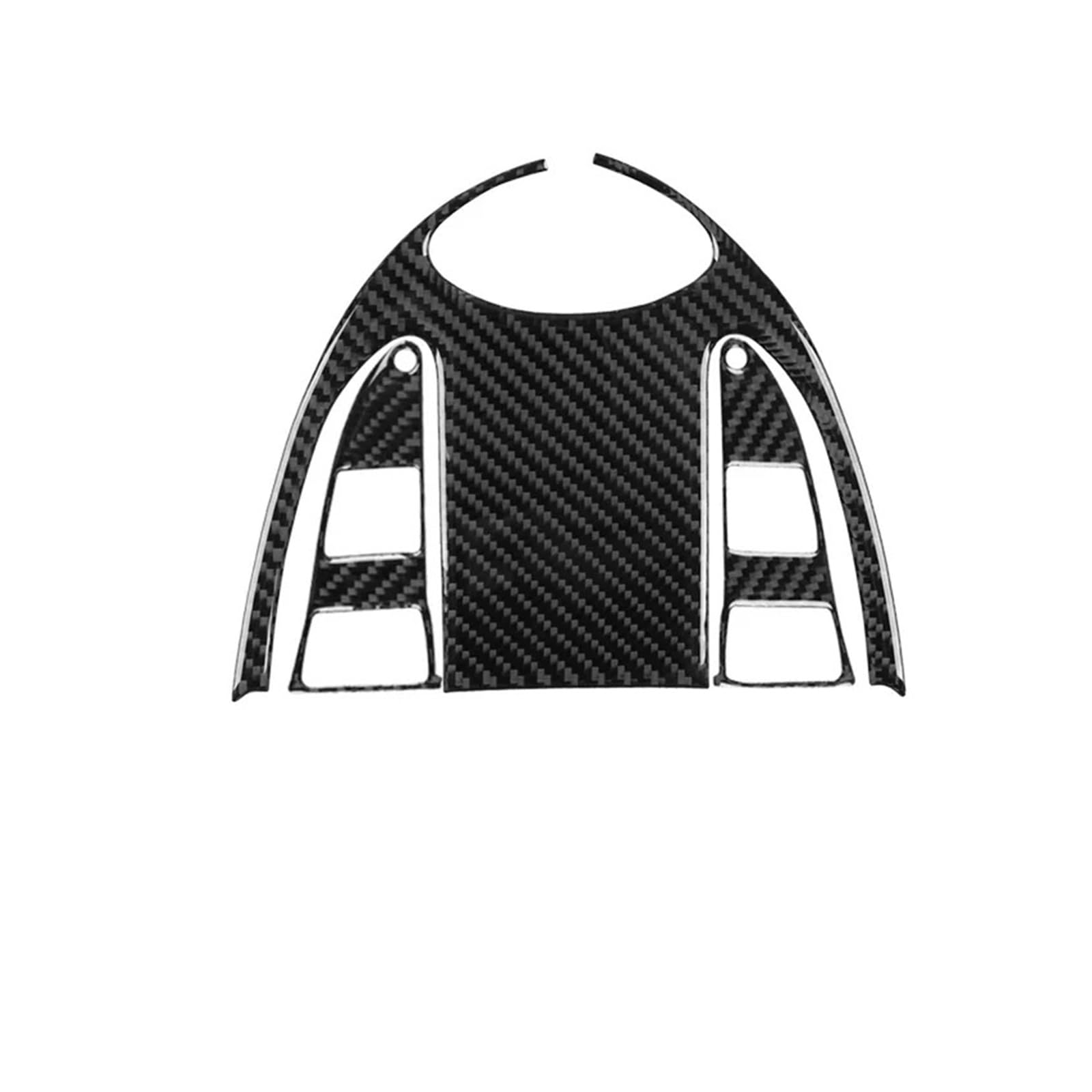 EOTCXJBX Aufkleber for die Abdeckung der Leselampe am Dach, kompatibel mit Mini Cooper Hardtop R56, kompatibel mit Clubman R55 R57, Innenausstattung aus Carbonfaser for das Auto-Styling(Black) von EOTCXJBX