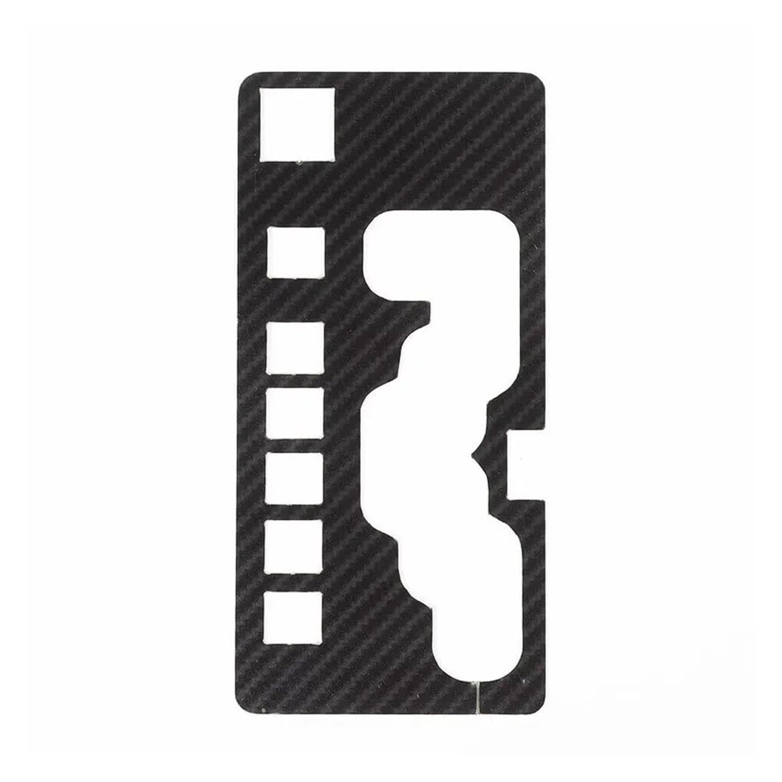 EOTCXJBX Aufkleber for die Abdeckung der Schalthebelverkleidung, dekorative Zierleiste, kompatibel mit Dodge Nitro 2007–2012, Aluminiumlegierung, Auto-Styling, Innenausstattung(Black) von EOTCXJBX
