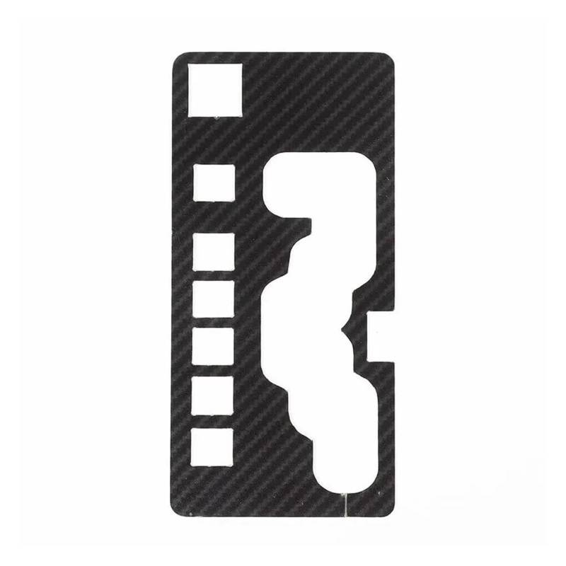 EOTCXJBX Aufkleber for die Abdeckung der Schalthebelverkleidung, dekorative Zierleiste, kompatibel mit Dodge Nitro 2007–2012, Aluminiumlegierung, Auto-Styling, Innenausstattung(Black) von EOTCXJBX