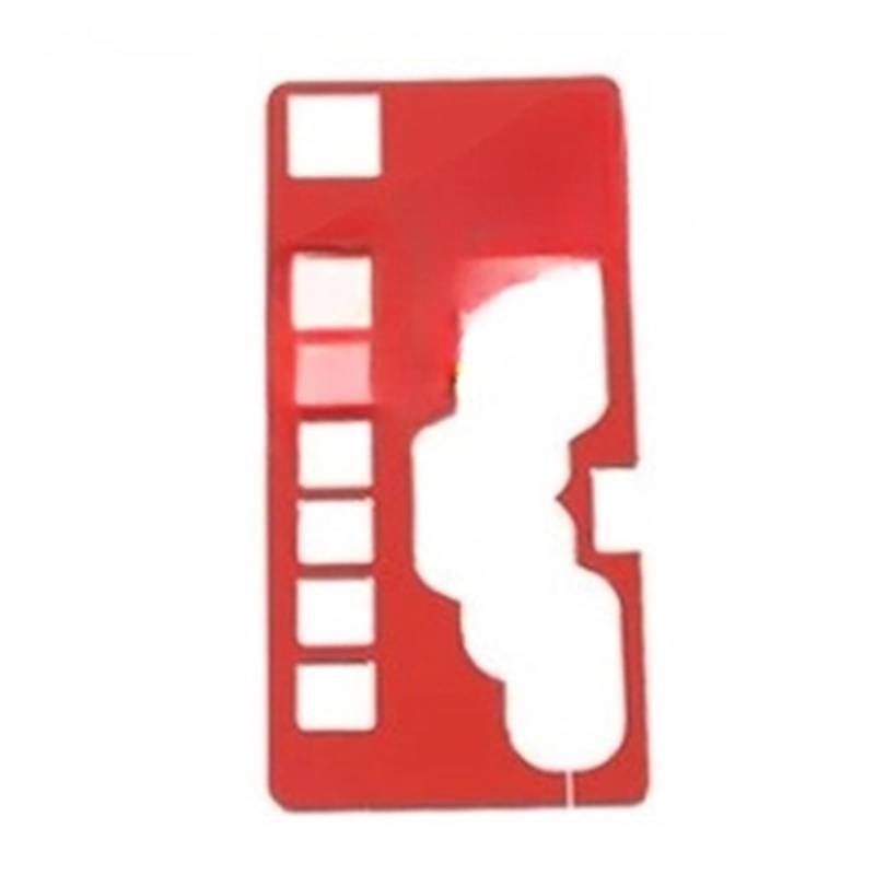 EOTCXJBX Aufkleber for die Abdeckung der Schalthebelverkleidung, dekorative Zierleiste, kompatibel mit Dodge Nitro 2007–2012, Aluminiumlegierung, Auto-Styling, Innenausstattung(RED) von EOTCXJBX