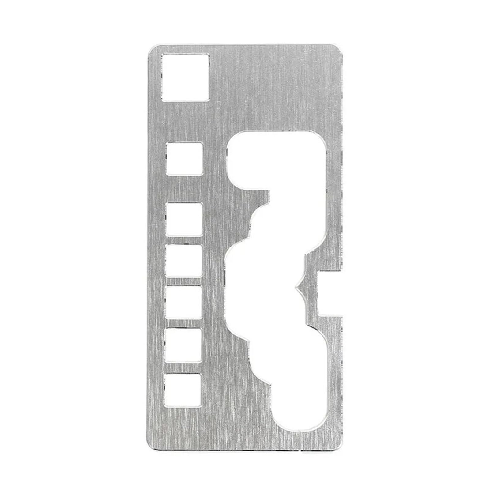 EOTCXJBX Aufkleber for die Abdeckung der Schalthebelverkleidung, dekorative Zierleiste, kompatibel mit Dodge Nitro 2007–2012, Aluminiumlegierung, Auto-Styling, Innenausstattung(Silver Grey) von EOTCXJBX