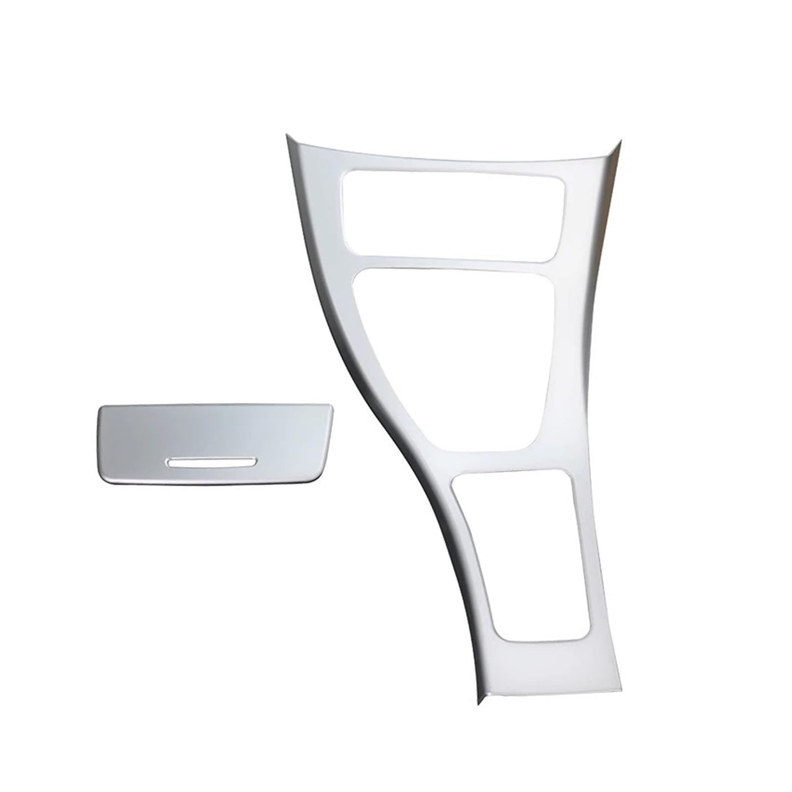 EOTCXJBX Aufkleber for die Abdeckung des Schalthebelrahmens der Mittelkonsole, kompatibel mit BMW 3er-Serie E90 E92 E93 2005–2012, Auto-Styling, Innenausstattung(B Model Silver) von EOTCXJBX