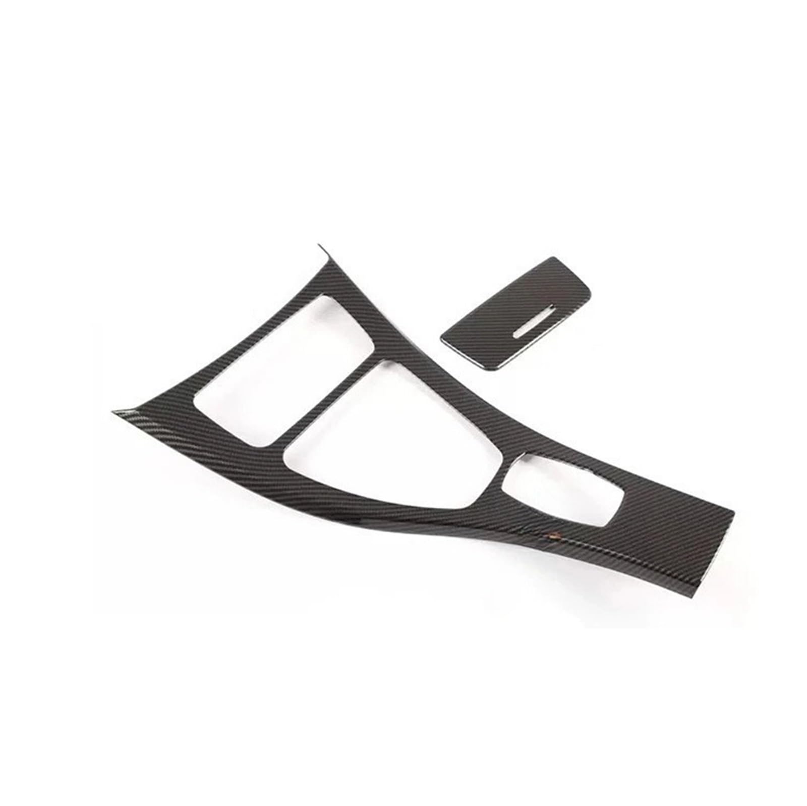 EOTCXJBX Aufkleber for die Abdeckung des Schalthebelrahmens der Mittelkonsole, kompatibel mit BMW 3er-Serie E90 E92 E93 2005–2012, Auto-Styling, Innenausstattung(D Carbon Fiber Color) von EOTCXJBX
