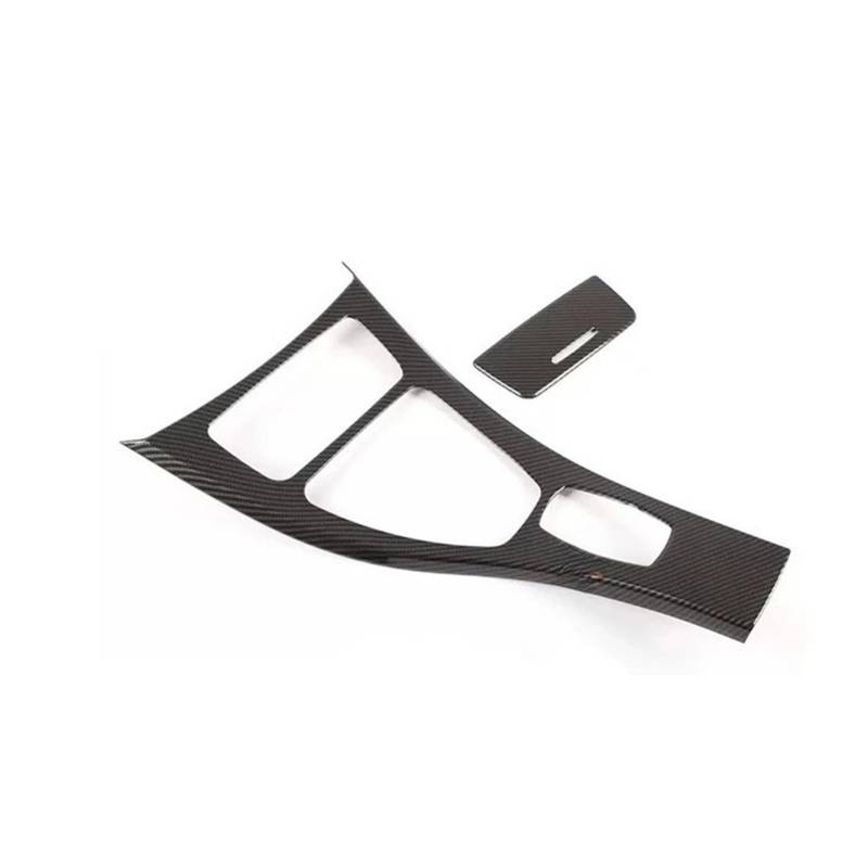 EOTCXJBX Aufkleber for die Abdeckung des Schalthebelrahmens der Mittelkonsole, kompatibel mit BMW 3er-Serie E90 E92 E93 2005–2012, Auto-Styling, Innenausstattung(D Carbon Fiber Color) von EOTCXJBX