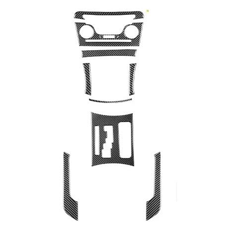 EOTCXJBX Aufkleber for die zentrale Schalthebelsteuerung, kompatibel mit Dodge Charger 2011 2012 2013 2014, Carbonfaser, Auto-Styling, Innenausstattung(Set A) von EOTCXJBX