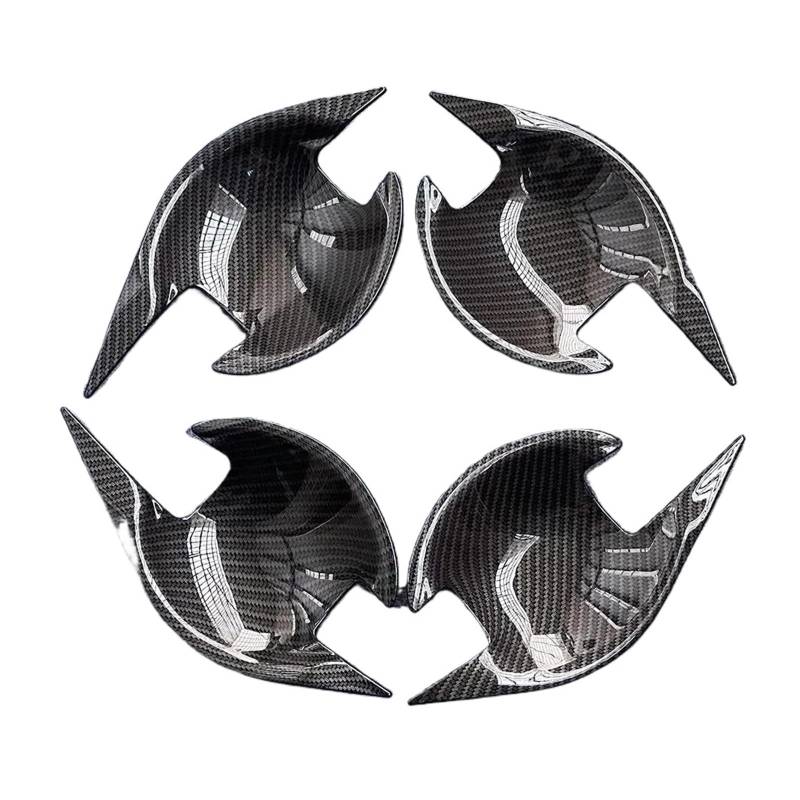 EOTCXJBX Außentürgriff-Zierabdeckungen, kompatibel mit Mitsubishi Outlander Sport ASX 2011–2022, 4-teilig, Carbonfaser-Optik, Autoaufkleber, Zubehör von EOTCXJBX