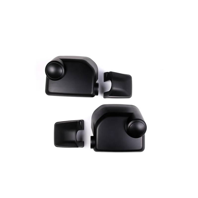 EOTCXJBX Auto Außenspiegel Abdeckung Dekorative Aufkleber Kompatibel for Toyota FJ Cruiser 2007-2021 ABS Carbon Fiber Auto Zubehör(Black) von EOTCXJBX