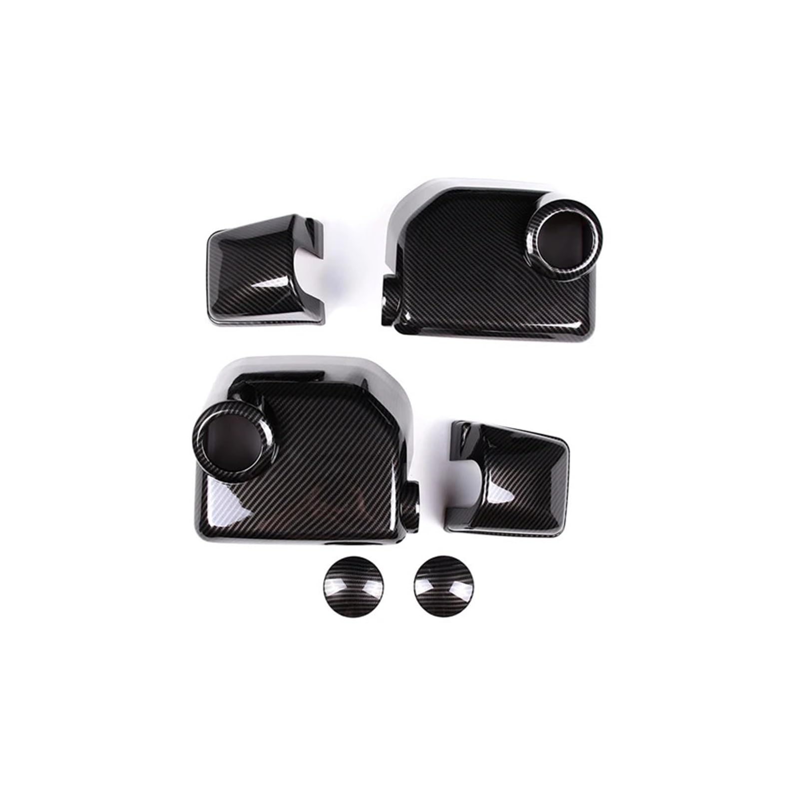 EOTCXJBX Auto Außenspiegel Abdeckung Dekorative Aufkleber Kompatibel for Toyota FJ Cruiser 2007-2021 ABS Carbon Fiber Auto Zubehör(Model B) von EOTCXJBX