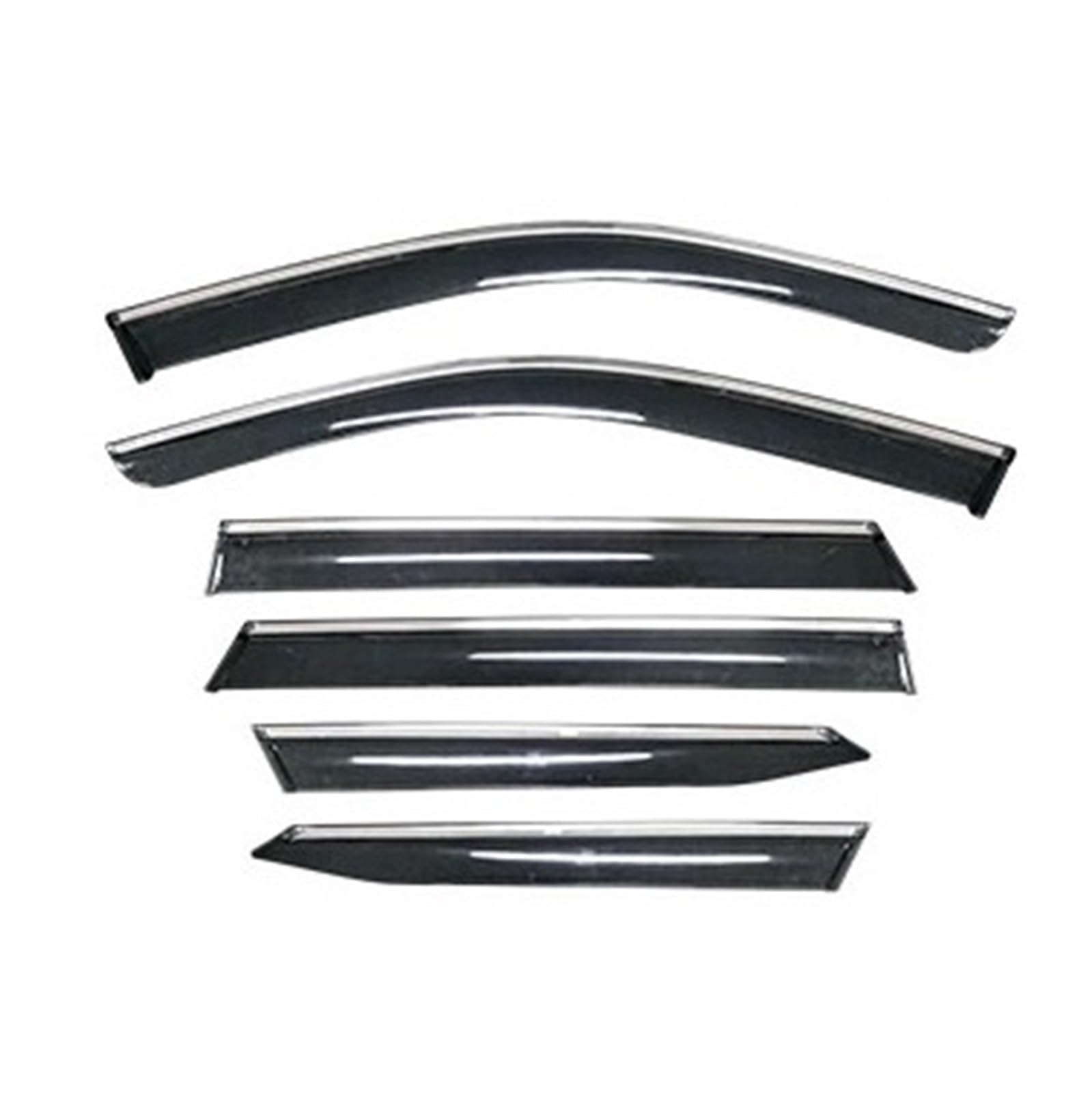EOTCXJBX Auto-Seitenfenster-Windabweiser, Fenster-Visier, kompatibel mit Geely Boyue L Atlas II, Windschutz, Sonne, Regenschutz, Markisen, Unterstände, Starray(6pcs) von EOTCXJBX