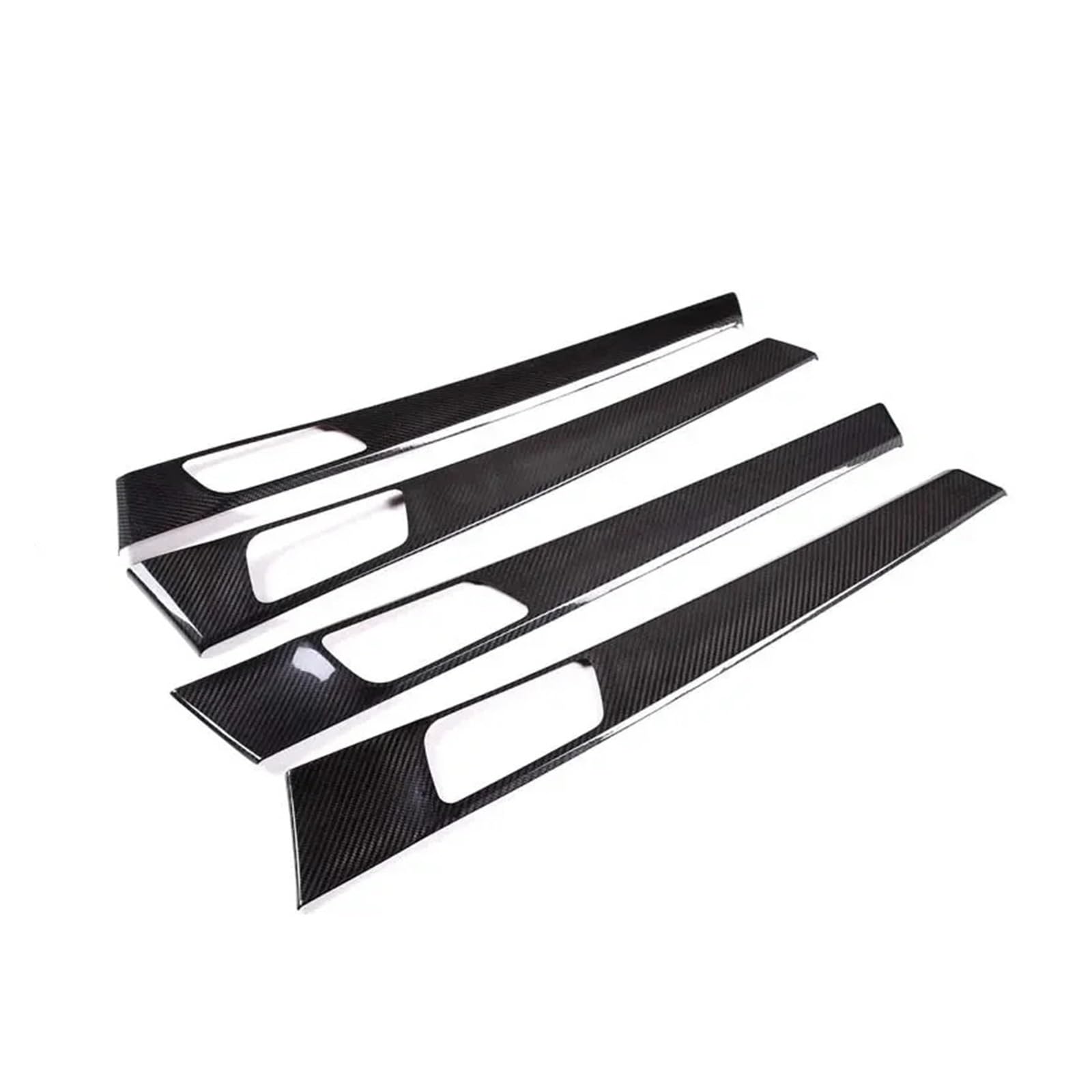 EOTCXJBX Autotür-Innenverkleidung, Dekorationsaufkleber, kompatibel mit Panamera 971 2017–2021, echte Kohlefaser, Auto-Styling, Innenausstattung(Black) von EOTCXJBX