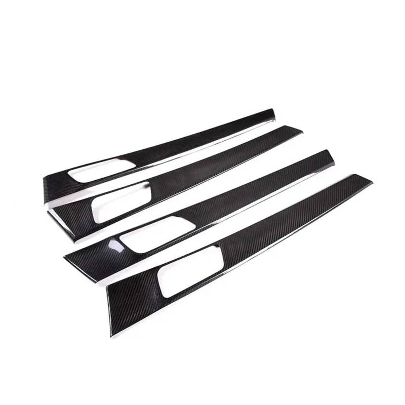 EOTCXJBX Autotür-Innenverkleidung, Dekorationsaufkleber, kompatibel mit Panamera 971 2017–2021, echte Kohlefaser, Auto-Styling, Innenausstattung(Black) von EOTCXJBX