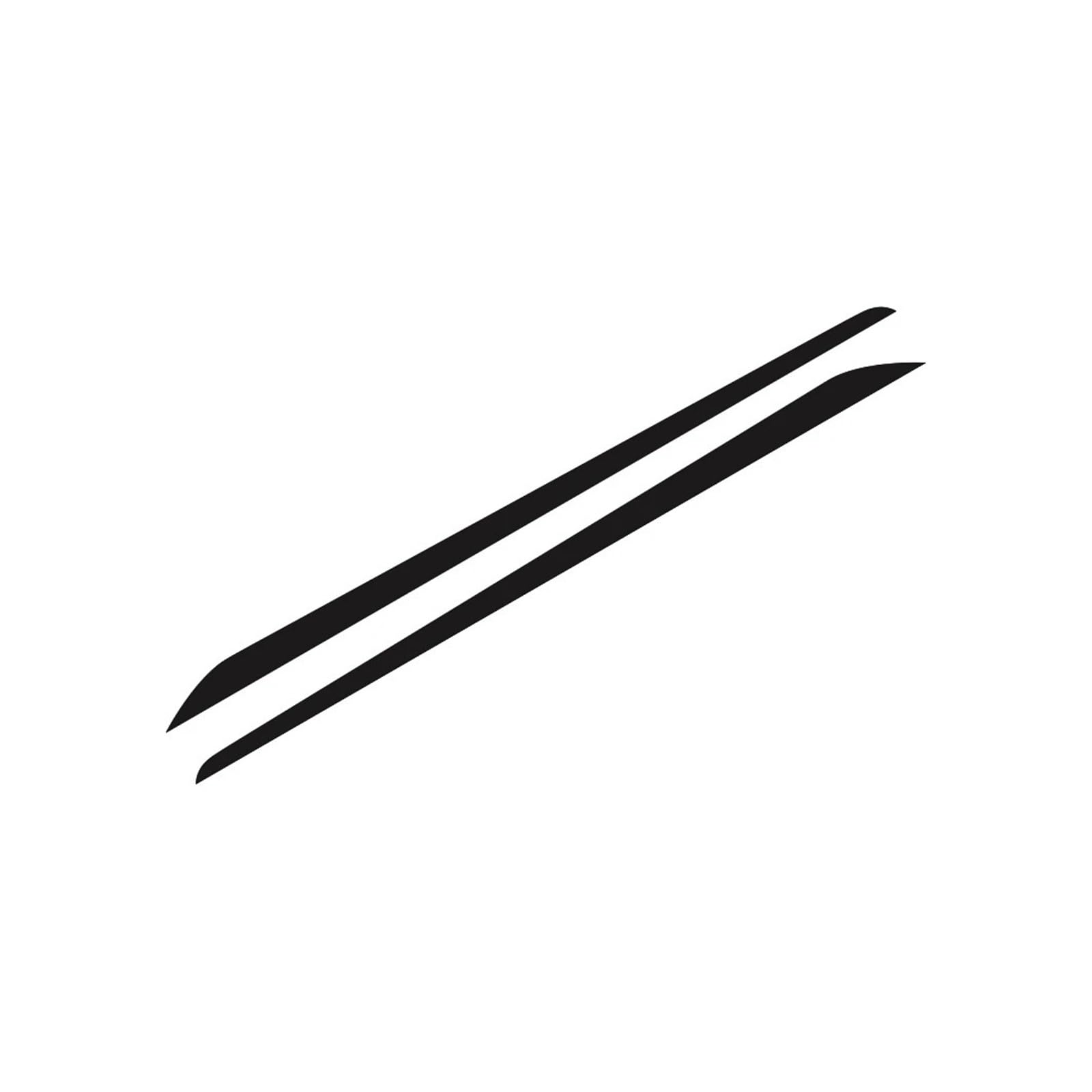 EOTCXJBX Autotür-Seitenstreifen-Aufkleber, kompatibel mit KIA Stinger GT, 2 Stück, DIY-Dekoration, Autozubehör, Vinyl-Film, Wrap-Aufkleber(Matt Black) von EOTCXJBX