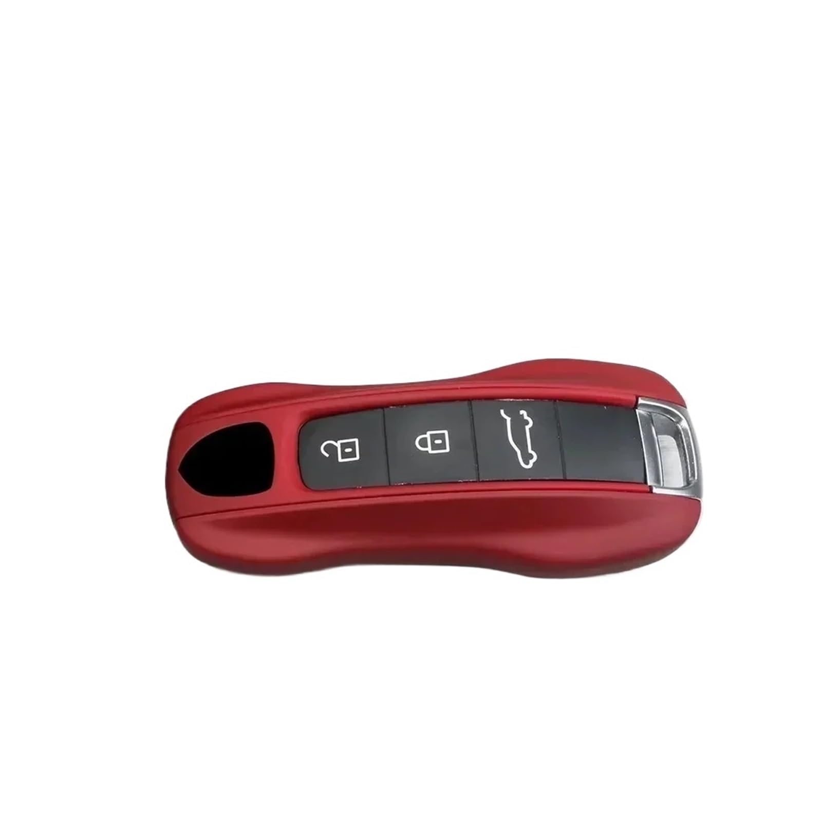 EOTCXJBX Bordeauxrote Innenteile, Turbo-Bildschirmuhr-Aufkleber-Set, kompatibel mit Porsche Cayenne Coupé S Gts, Auto-Innenaufkleber-Zubehör(Key Shell (ABS)) von EOTCXJBX