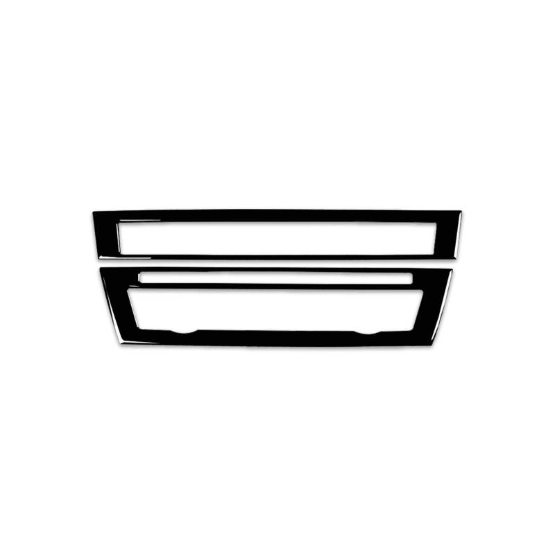 EOTCXJBX CD-Panel-Abdeckung for zentrales Steuerungssystem, dekorativ, kompatibel mit BMW 5er F10 2011–2017, Piano Black, Auto-Innenaufkleber, Zubehör von EOTCXJBX