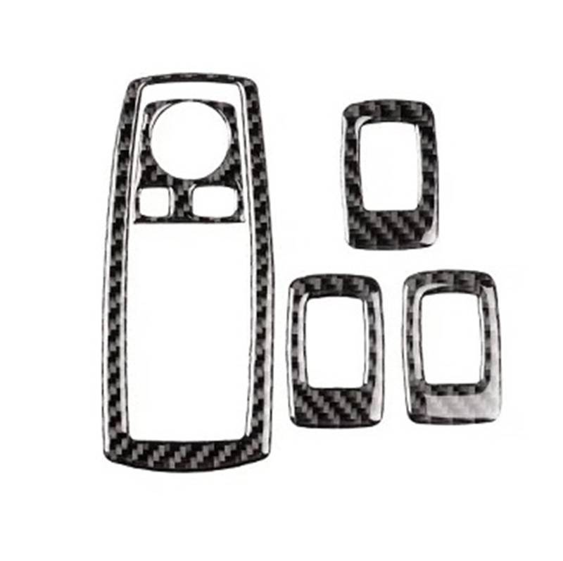 EOTCXJBX Center Console Kit Rahmenabdeckung Aufkleber Kompatibel for BMW X3 E83 06-10 Soft Carbon Auto-Innenausstattung(6) von EOTCXJBX
