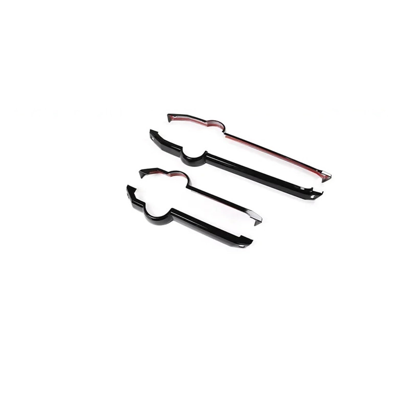 EOTCXJBX Center Control Komplettes dekoratives Aufkleber-Kit, kompatibel mit Land Rover Discovery 3 LR3 2004–2009, ABS, Schwarz, Zubehör zur Modifikation des Fahrzeuginnenraums(Type 14) von EOTCXJBX