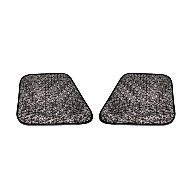 EOTCXJBX Dekorative Abdeckung for den Autositz unter der Lüftungsöffnung, kompatibel mit BMW 5er-Reihe G60 2024–2025, Edelstahl, schwarzes Auto-Innenzubehör(Black) von EOTCXJBX