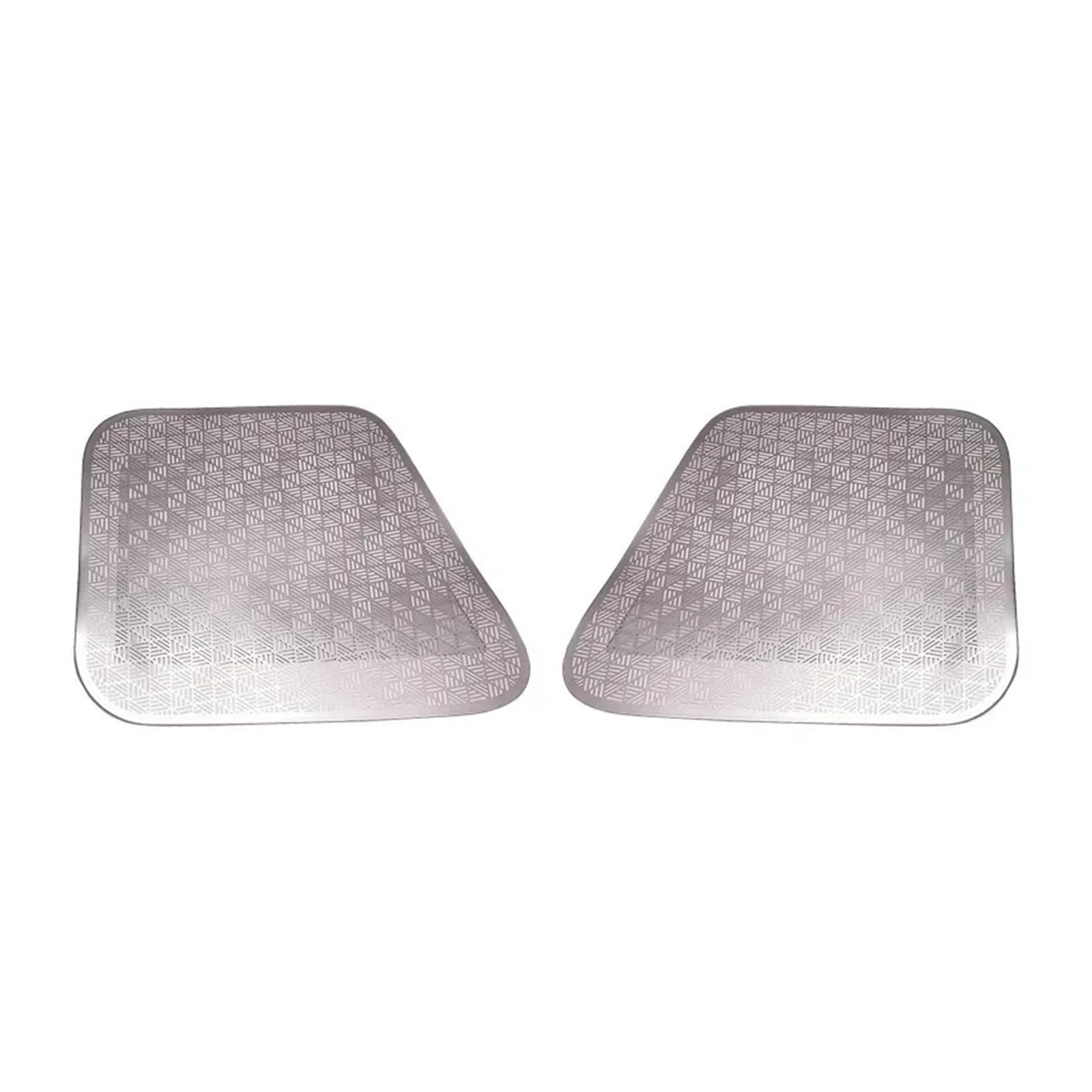 EOTCXJBX Dekorative Abdeckung for den Autositz unter der Lüftungsöffnung, kompatibel mit BMW 5er-Reihe G60 2024–2025, Edelstahl, schwarzes Auto-Innenzubehör(Silver) von EOTCXJBX
