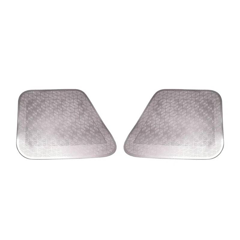 EOTCXJBX Dekorative Abdeckung for den Autositz unter der Lüftungsöffnung, kompatibel mit BMW 5er-Reihe G60 2024–2025, Edelstahl, schwarzes Auto-Innenzubehör(Silver) von EOTCXJBX