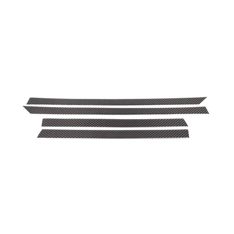 EOTCXJBX Dekorative Streifenaufkleber for Autotürarmlehnen, kompatibel mit Seat Leon MK2 2008–2012, weiche Kohlefaser, Auto-Styling, Innenausstattung(Black) von EOTCXJBX