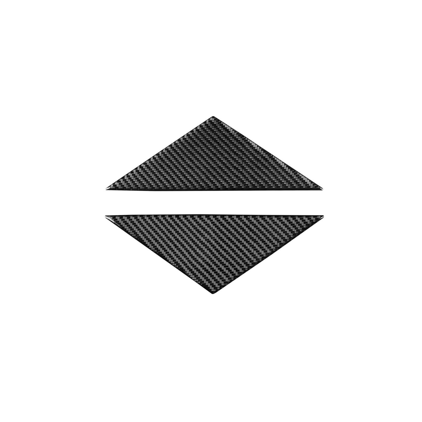 EOTCXJBX Dekorativer Aufkleber for die A-Säulen-Seitenfensterabdeckung, kompatibel mit BMW 7er G11 G12 2015–2022, Carbonfaser, Auto-Styling, Innenausstattung(Carbon Fiber Black) von EOTCXJBX