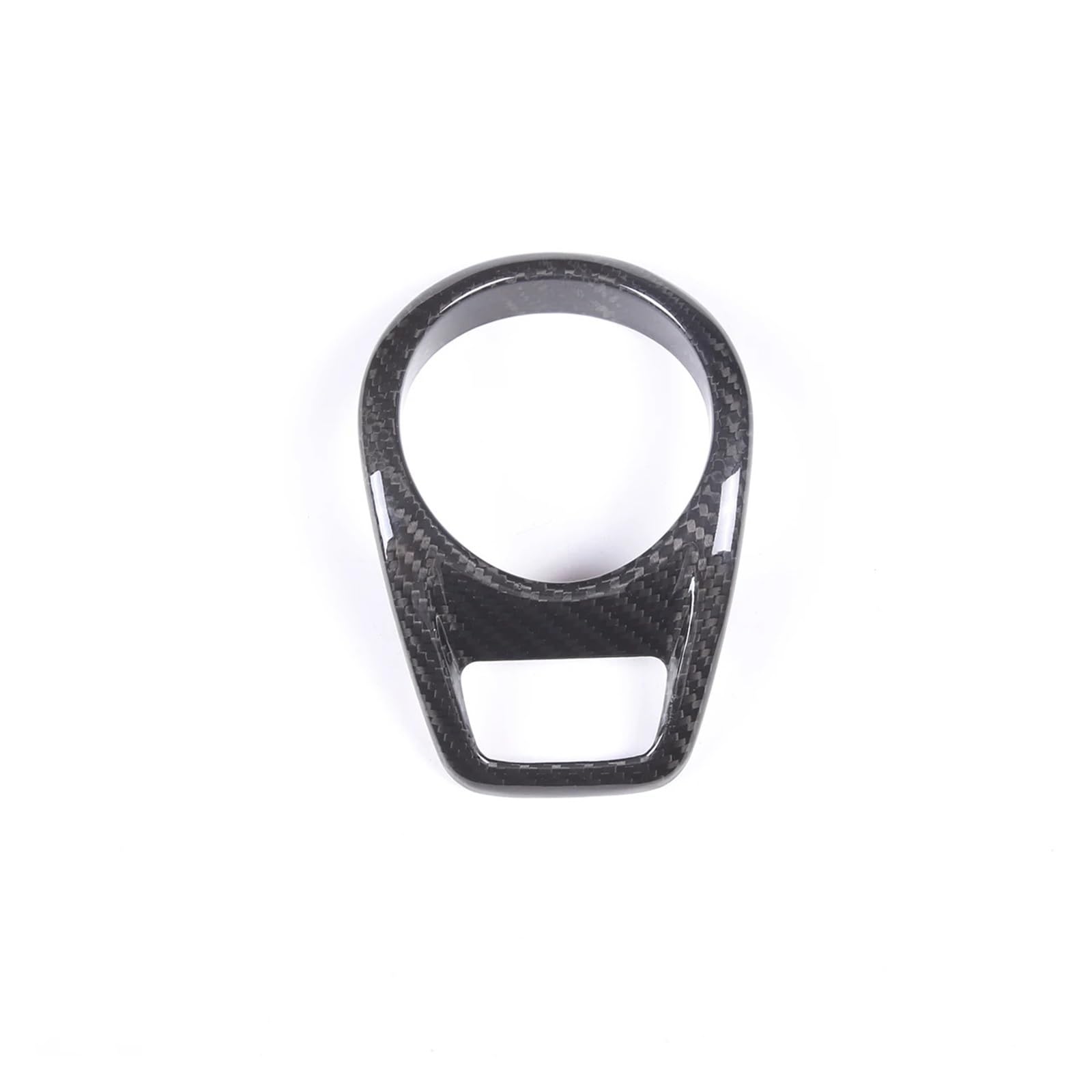 EOTCXJBX Dekorativer Aufkleber for die Abdeckung der Zentralsteuerungsuhr, kompatibel mit Porsche Boxster 2014–2015, Carbonfaser-Autoinnenausstattung(Black Carbon Fiber) von EOTCXJBX