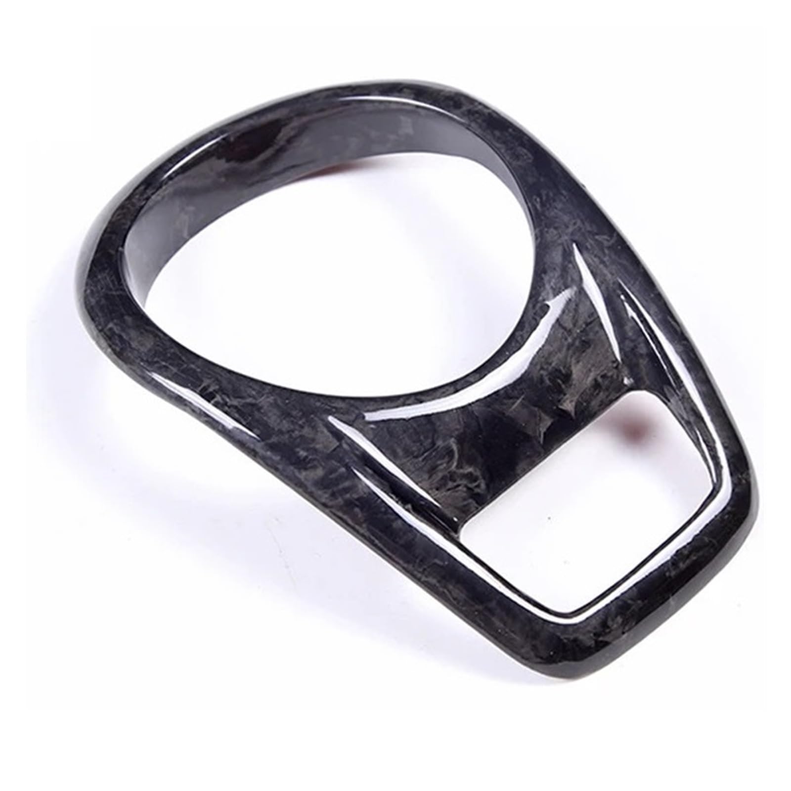 EOTCXJBX Dekorativer Aufkleber for die Abdeckung der Zentralsteuerungsuhr, kompatibel mit Porsche Boxster 2014–2015, Carbonfaser-Autoinnenausstattung(Forged Carbon) von EOTCXJBX