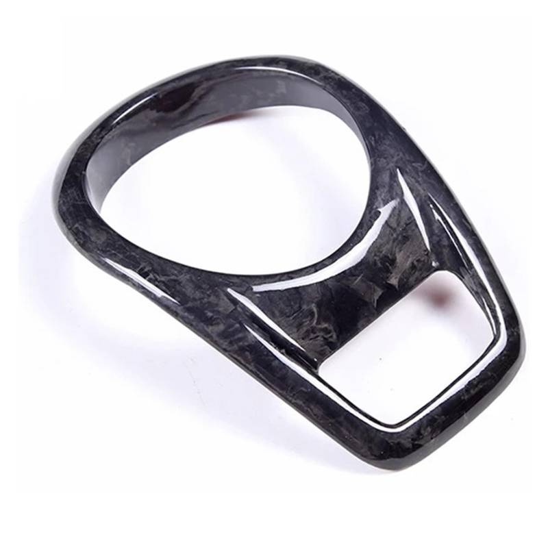EOTCXJBX Dekorativer Aufkleber for die Abdeckung der Zentralsteuerungsuhr, kompatibel mit Porsche Boxster 2014–2015, Carbonfaser-Autoinnenausstattung(Forged Carbon) von EOTCXJBX