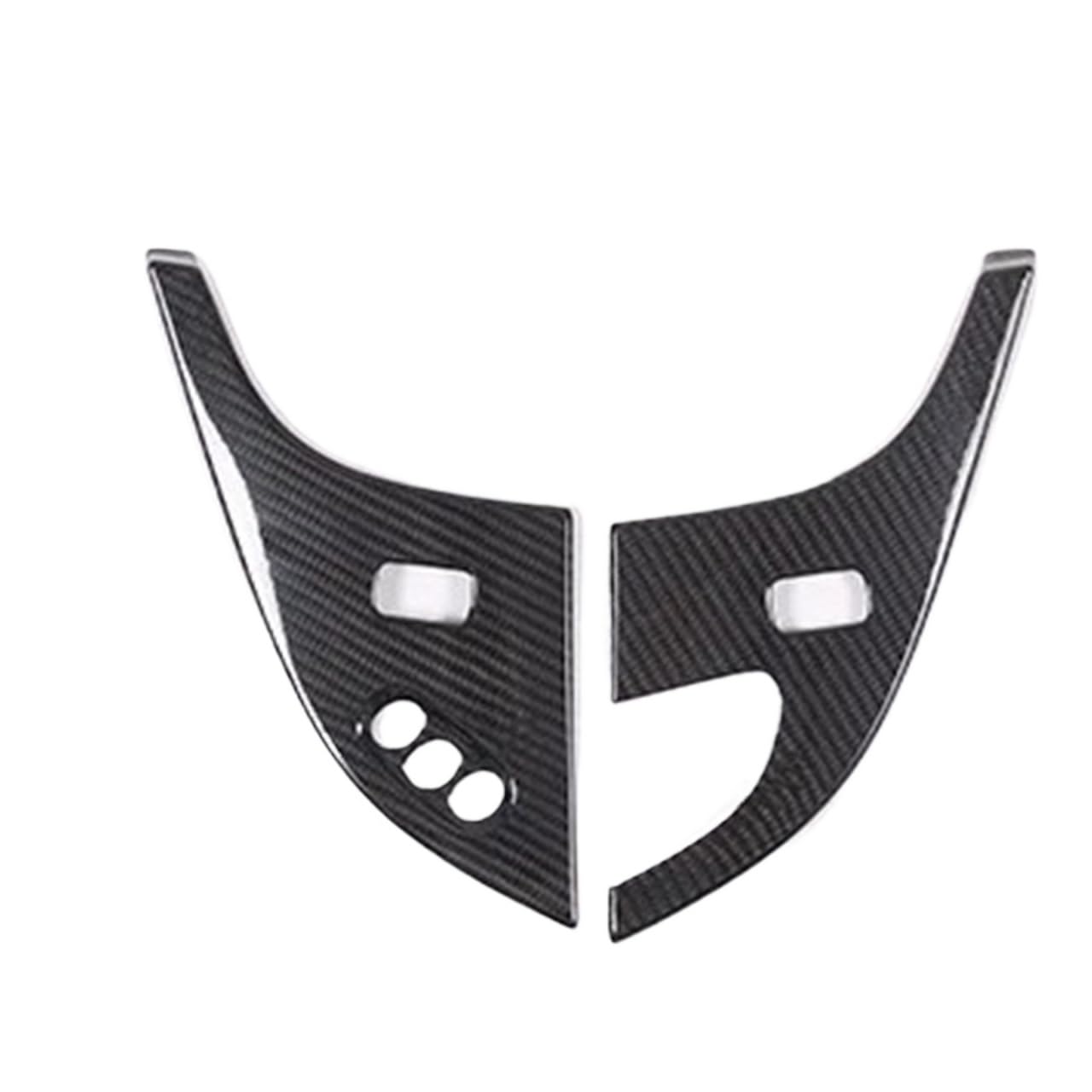 EOTCXJBX Dekorativer Aufklebersatz for die Mittelkonsolen-Getriebeabdeckung, kompatibel mit Corvette C6 2005–2013, LHD, echte Kohlefaser, Auto-Styling, Innenausstattung(Style 8) von EOTCXJBX