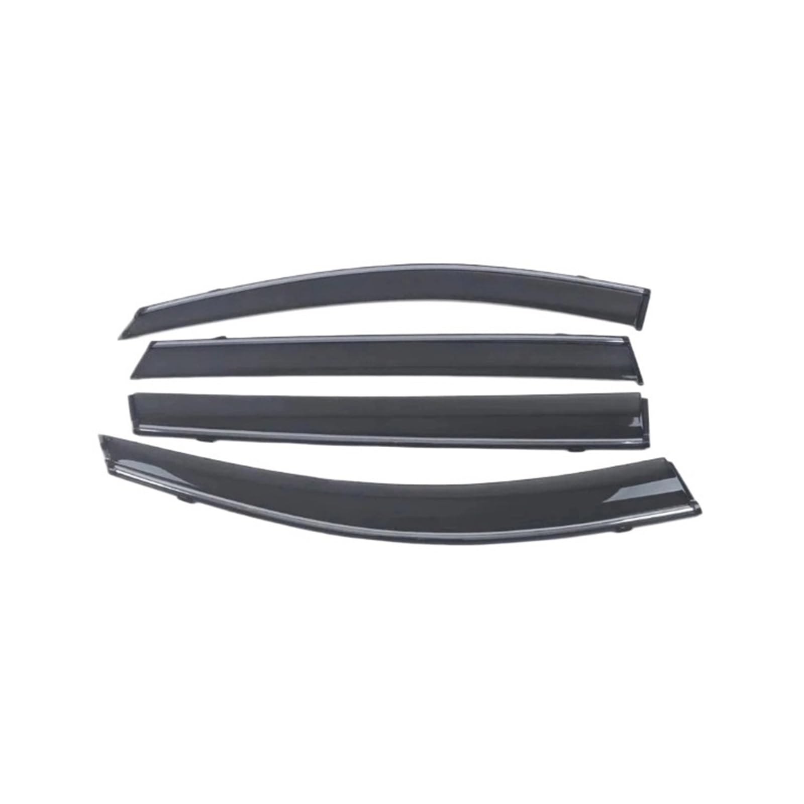 EOTCXJBX Fenster Regen Guards Vent Shades Kompatibel for Audi Q3 F3 2019 2020 2021 2022 Augenbraue Shelter Vent Markise Deflektor Schutz Zubehör(Type 2) von EOTCXJBX