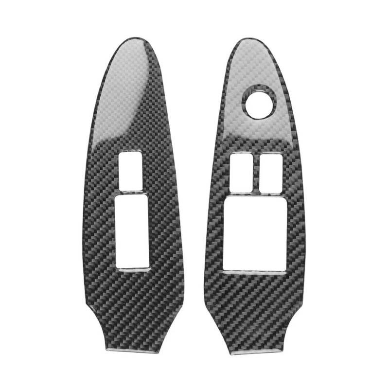 EOTCXJBX Fensterheber Schalter Panel Rahmen Aufkleber Kompatibel for Nissan 370Z 2009-2022 LHD 2X Auto Innen Aufkleber Zubehör von EOTCXJBX