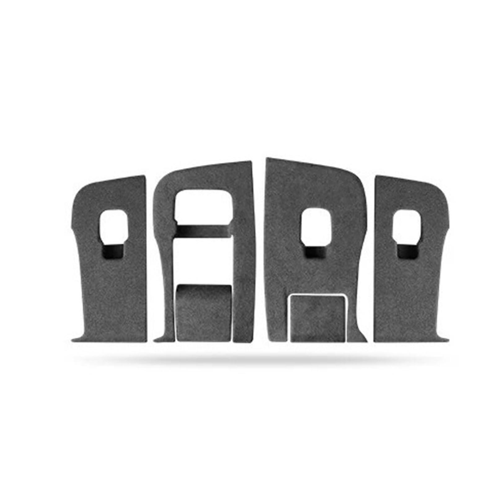 EOTCXJBX Fensterschalter-Knopf-Dekorationsrahmenabdeckung, kompatibel mit Tesla Model 3/Model Y, 4-teiliges Auto-Innenraum-Aufkleber-Zubehör(Black-Model 3 Y) von EOTCXJBX