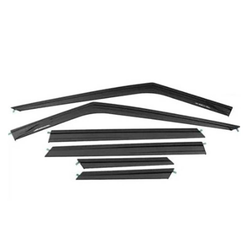 EOTCXJBX Fenstervisier Sonne Regen Deflektor Schutz Kompatibel for Chery Jaecoo J7 2024 2025 Markisen Unterstände Auto Styling Außen Zubehör(6PCS Black) von EOTCXJBX