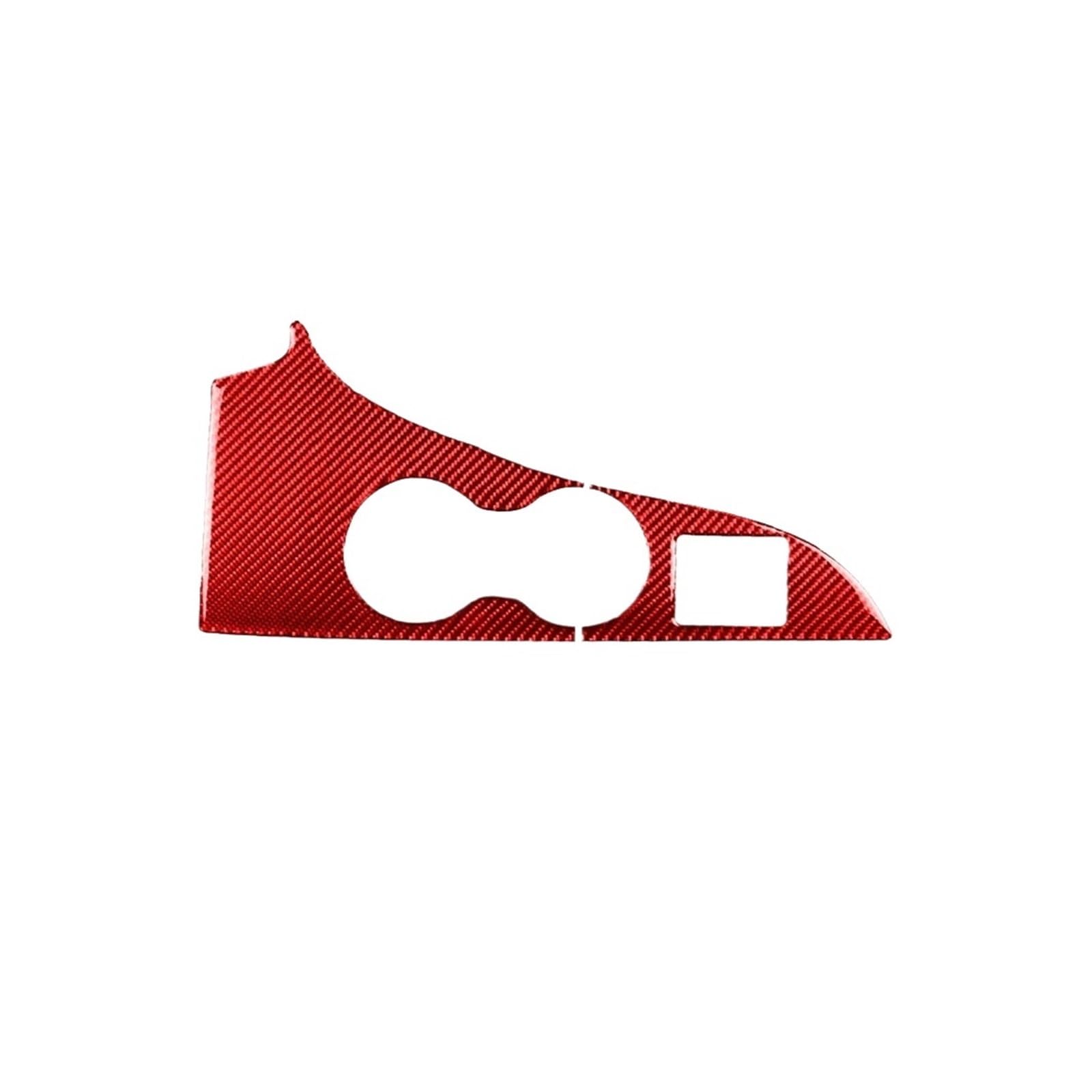 EOTCXJBX Getränkehalter-Panel-Trimmaufkleber, Dekoration, kompatibel mit Lexus RX300 270 200T 450H 2016–2019, Carbonfaser-Auto-Innenaufkleber, Zubehör(Red LHD) von EOTCXJBX