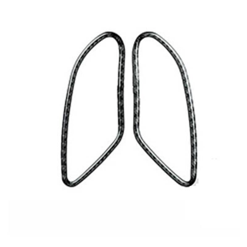 EOTCXJBX Getriebe-Luftauslässe, Fensterheber-Panel, Aufkleber-Set, kompatibel mit Alfa Romeo 159 2005–2023, Carbonfaser, Auto-Styling, Innenausstattung(1) von EOTCXJBX