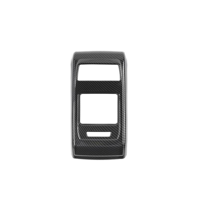 EOTCXJBX Hinten Air Outlets Panel Schutzhülle Kompatibel for Jeep Compass 2021 Up ABS Auto Innen Aufkleber Zubehör(Carbon Fiber) von EOTCXJBX