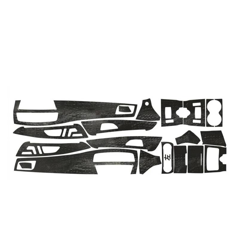EOTCXJBX Innen Zentrale Bedienfeld Türgriff Carbon Faser Aufkleber Decals Kompatibel for Mercedes Benz CLS W218 2012-2017 Auto Styling Zubehör(Pattern,LHD) von EOTCXJBX