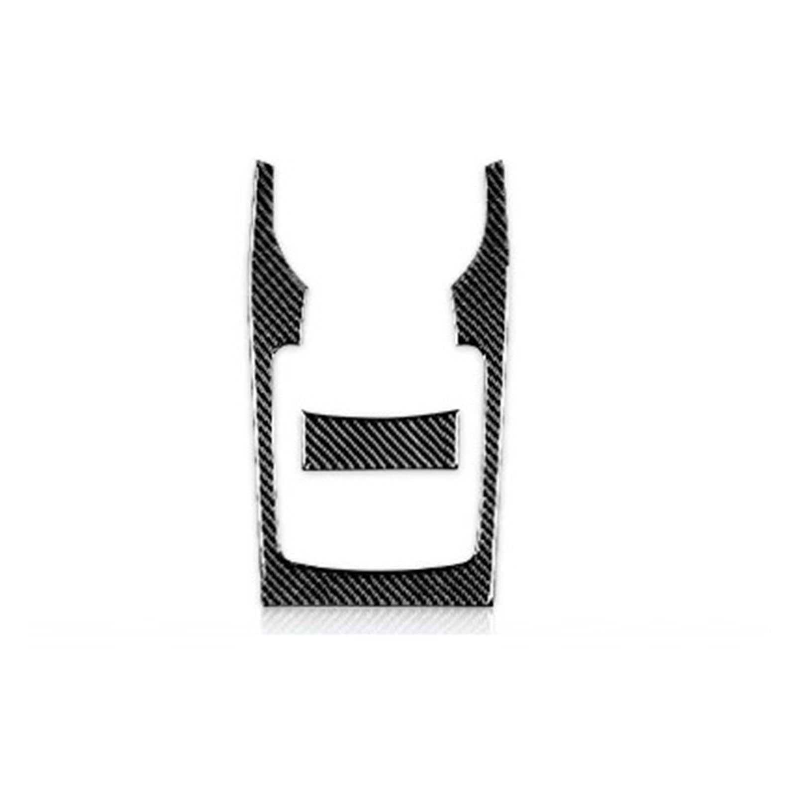 EOTCXJBX Innenaufkleber for die Schaltkonsole, kompatibel mit Subaru Impreza 2009 2010 2011, manuell, echte weiche Kohlefaser, Auto-Styling, Innenzubehör(Black) von EOTCXJBX