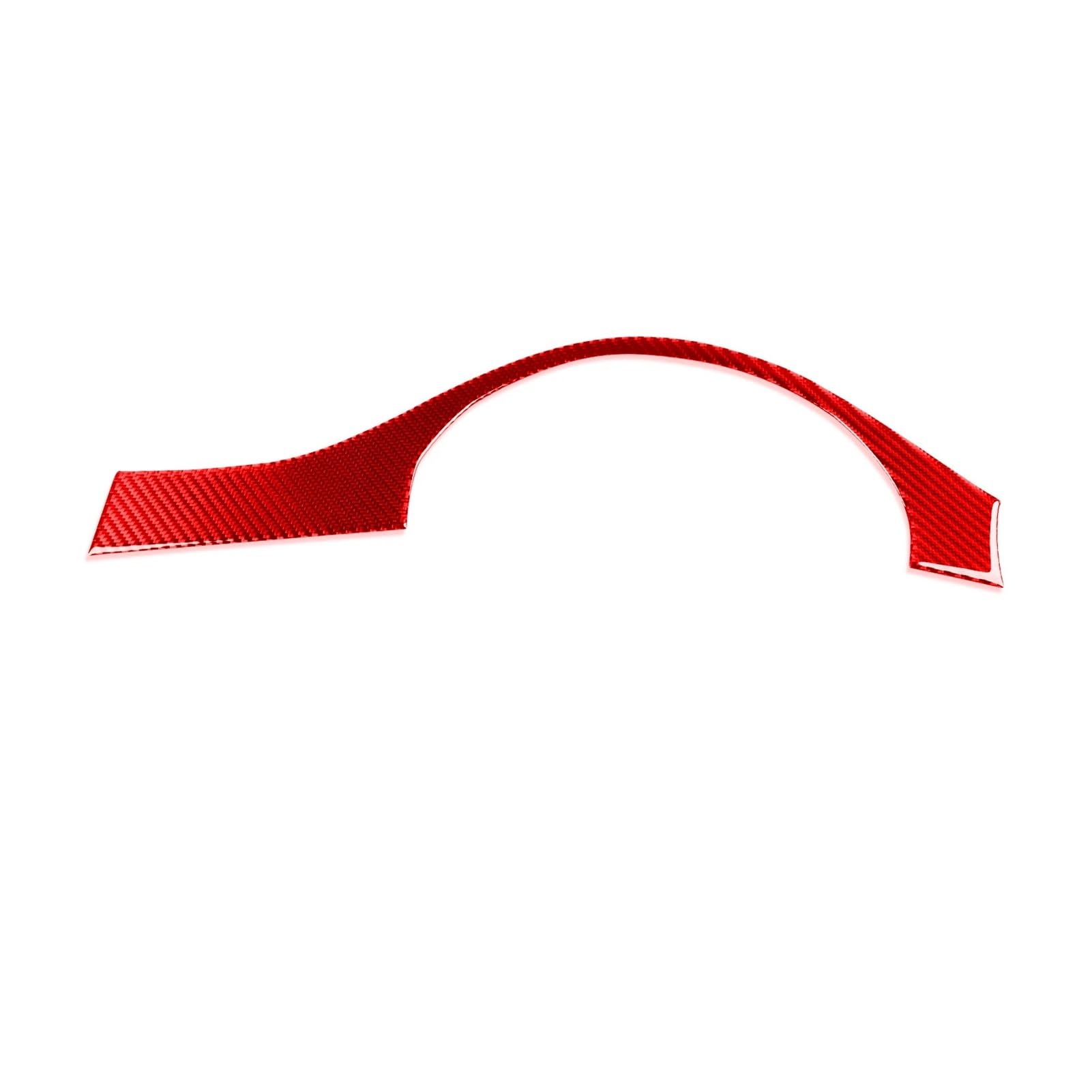 EOTCXJBX Instrumentenblende, Innenzubehör, Pianoschwarz, dekorativer Aufkleber, kompatibel mit BMW 3er E90 2005–2012, Carbonfaser, Auto-Styling, Innenzubehör(Red-LHD) von EOTCXJBX