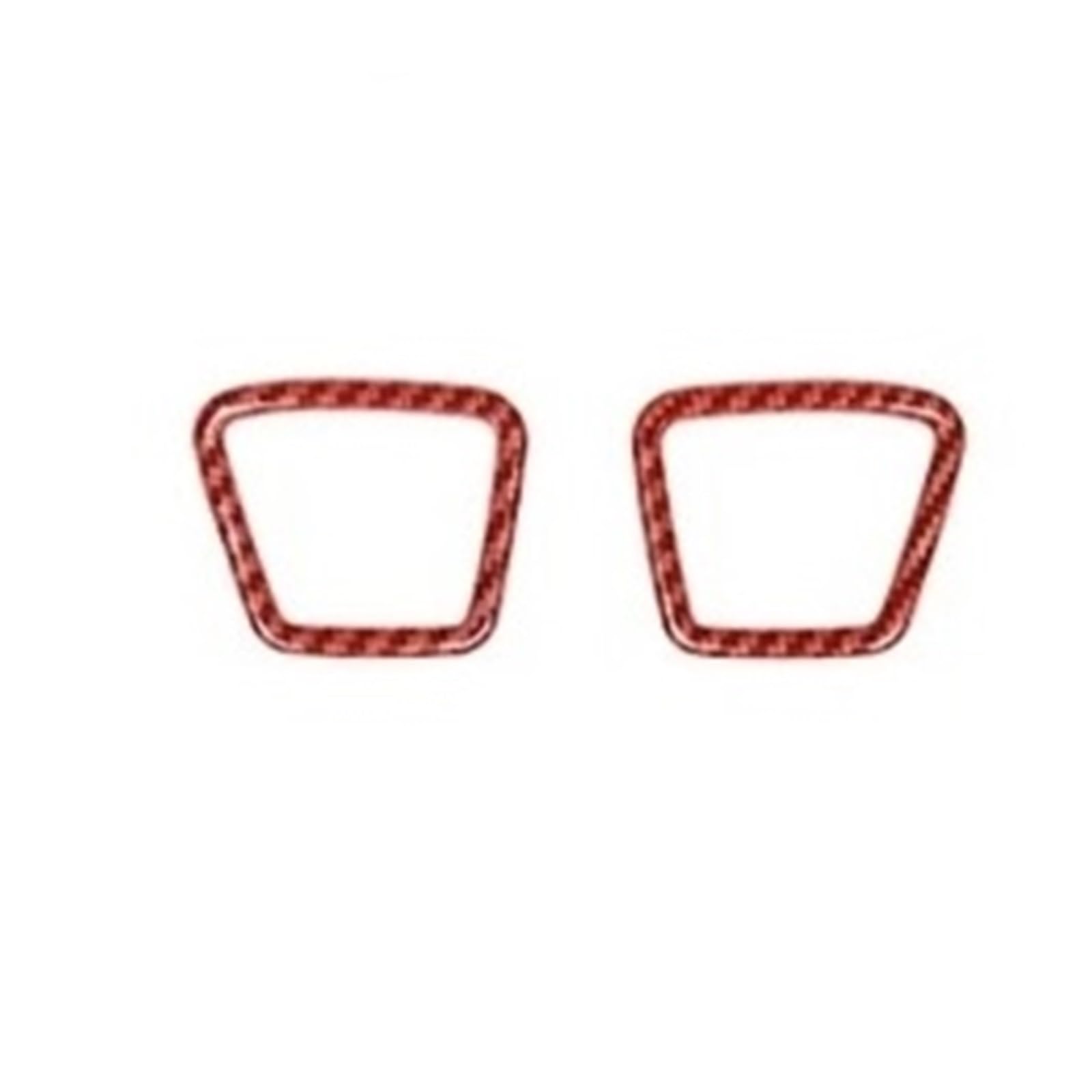 EOTCXJBX Komplettes Auto-Innenraum-Dekorationsaufkleber-Set, kompatibel mit F150 2015–2020, ABS, Rot, Kohlefaser, Auto-Styling, Innenzubehör(A Column Speaker) von EOTCXJBX
