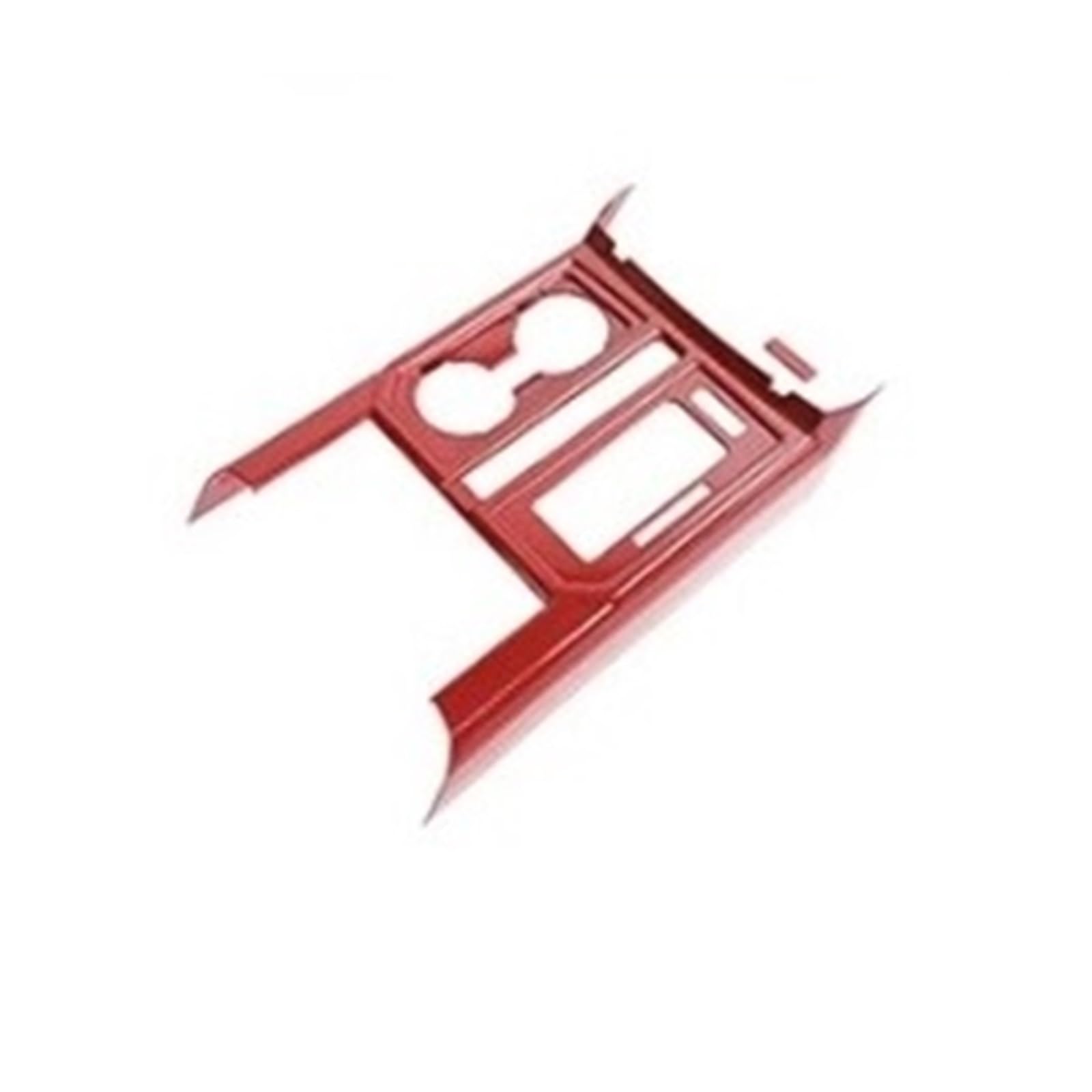 EOTCXJBX Komplettes Auto-Innenraum-Dekorationsaufkleber-Set, kompatibel mit F150 2015–2020, ABS, Rot, Kohlefaser, Auto-Styling, Innenzubehör(Gear Shift Panel) von EOTCXJBX
