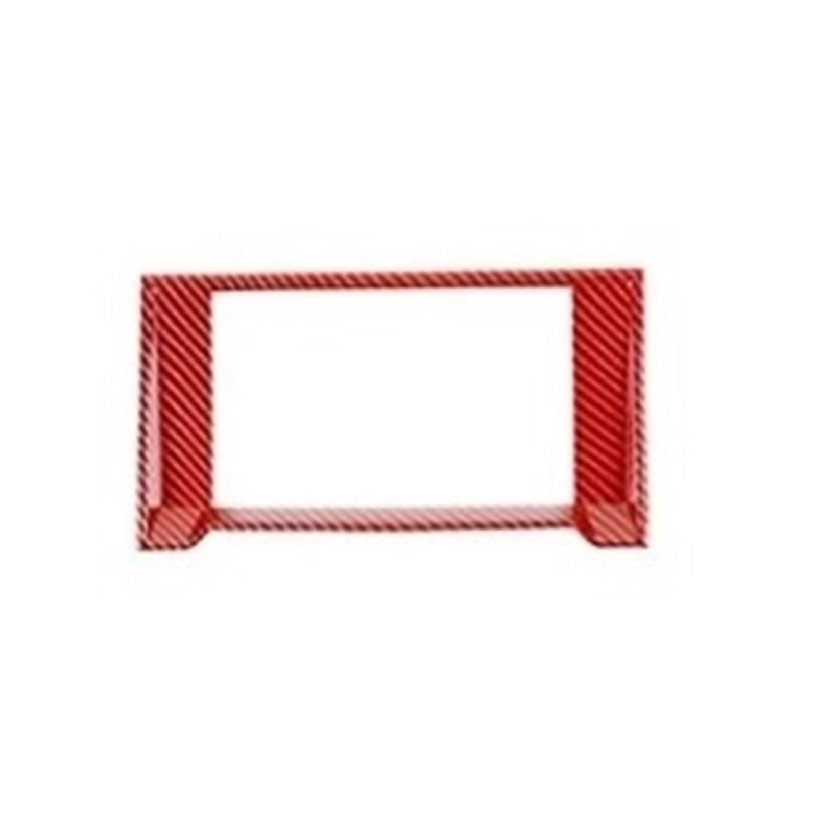 EOTCXJBX Komplettes Auto-Innenraum-Dekorationsaufkleber-Set, kompatibel mit F150 2015–2020, ABS, Rot, Kohlefaser, Auto-Styling, Innenzubehör(Navigation Decor A) von EOTCXJBX