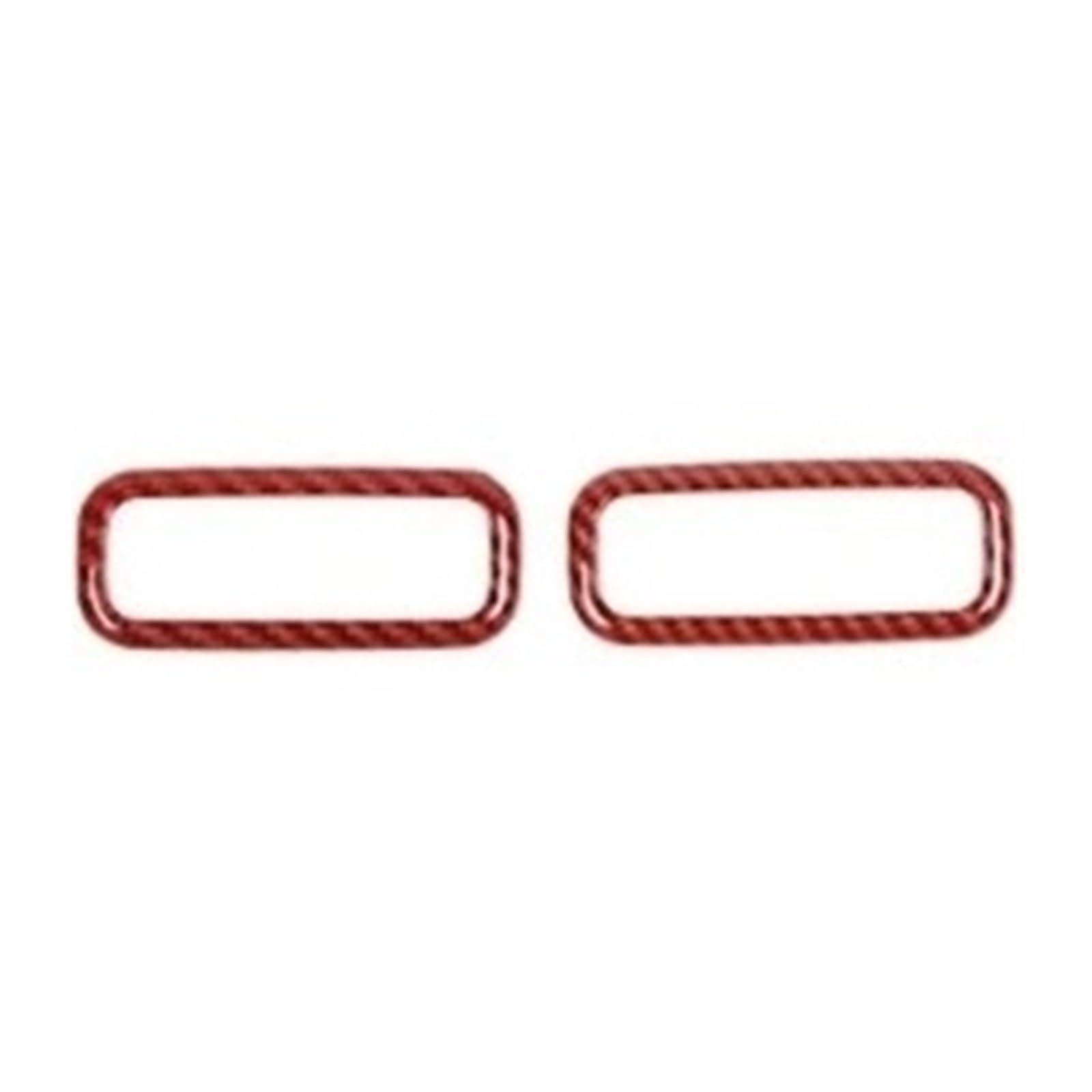 EOTCXJBX Komplettes Auto-Innenraum-Dekorationsaufkleber-Set, kompatibel mit F150 2015–2020, ABS, Rot, Kohlefaser, Auto-Styling, Innenzubehör(Reading Lamp Ring) von EOTCXJBX
