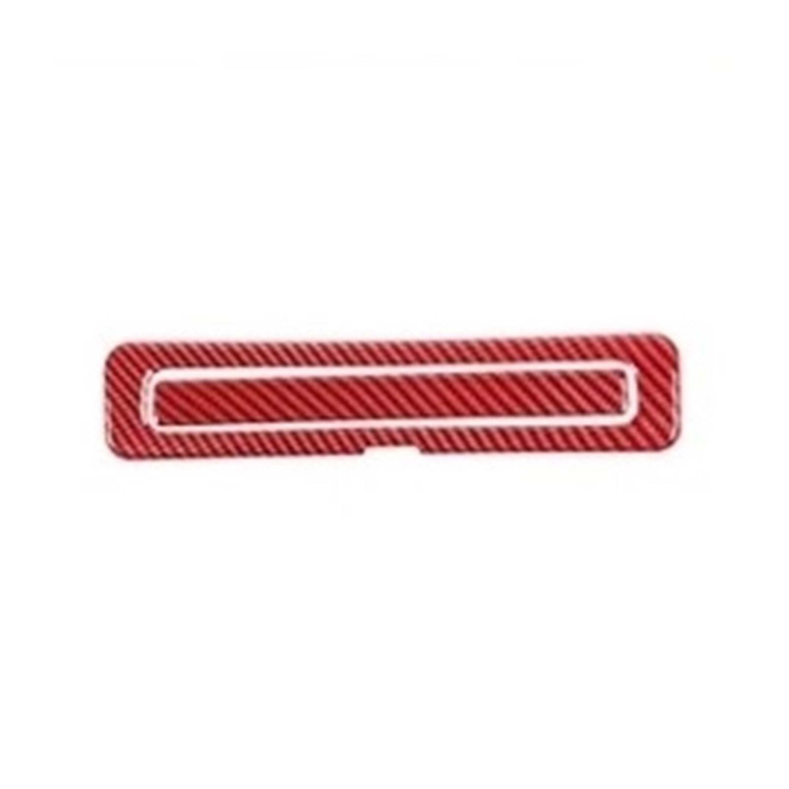 EOTCXJBX Komplettes Auto-Innenraum-Dekorationsaufkleber-Set, kompatibel mit F150 2015–2020, ABS, Rot, Kohlefaser, Auto-Styling, Innenzubehör(Rear Armrest Trim) von EOTCXJBX