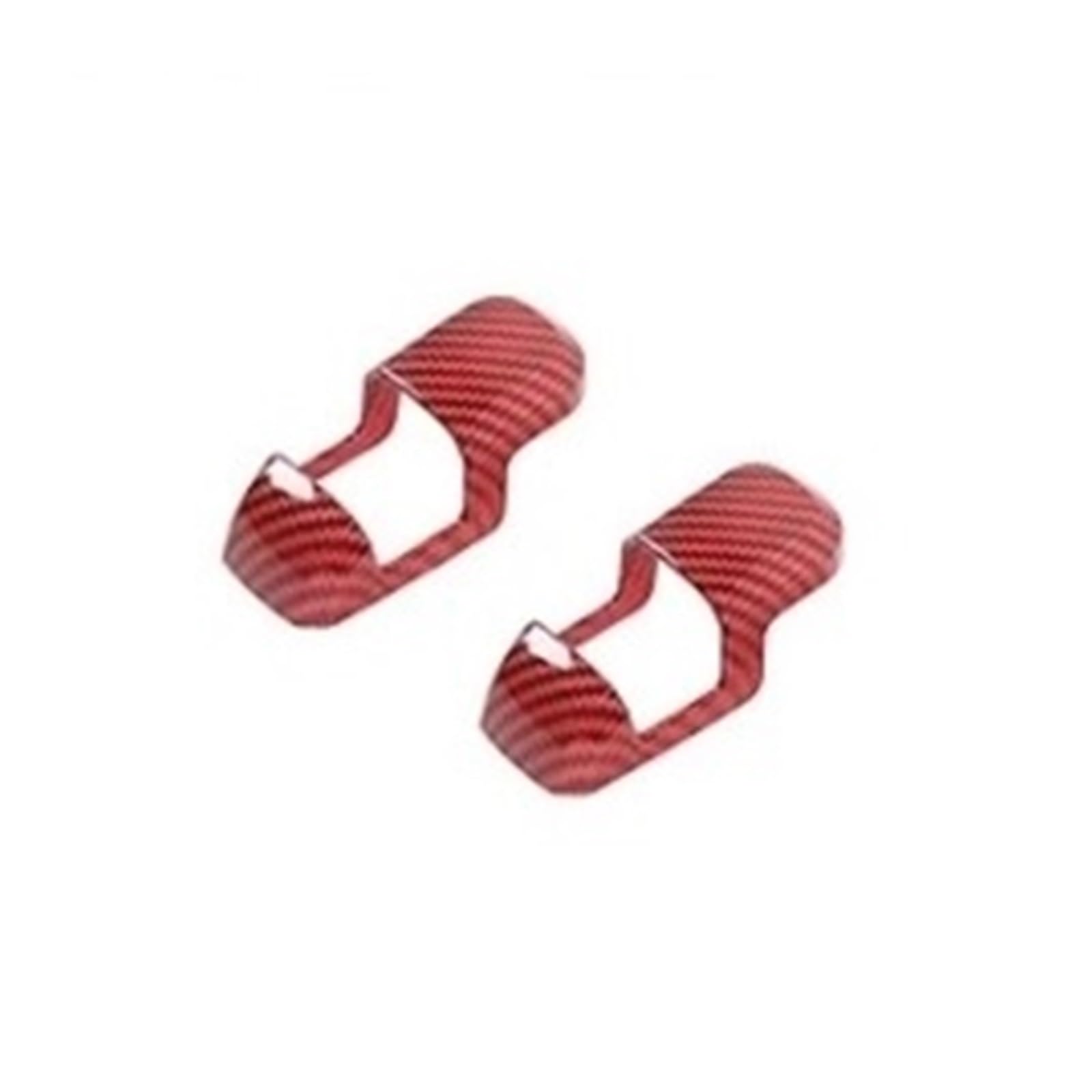 EOTCXJBX Komplettes Auto-Innenraum-Dekorationsaufkleber-Set, kompatibel mit F150 2015–2020, ABS, Rot, Kohlefaser, Auto-Styling, Innenzubehör(Seat Belt Cover) von EOTCXJBX